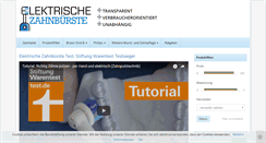 Desktop Screenshot of elektrische-zahnbuerste.com