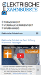 Mobile Screenshot of elektrische-zahnbuerste.com